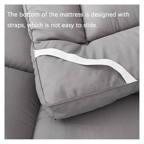 Materassino da Campeggio e da Viaggio Pieghevole e Traspirante in Stile Giapponese, Letto Portatile da Pavimento (Grigio, 90 x 200 cm) – Soluzione Comoda per Chi è Sempre in Movimento