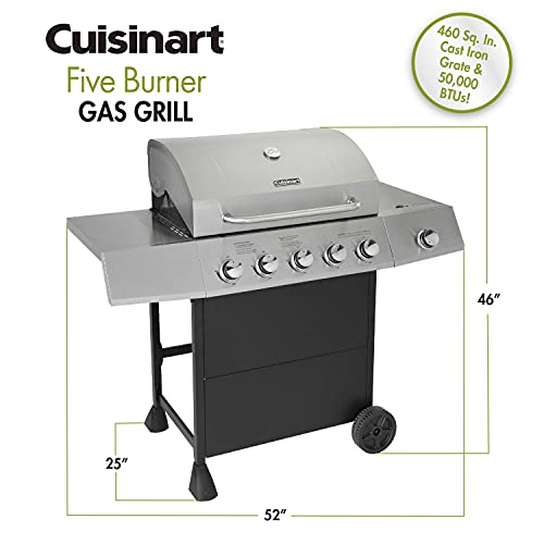 Cuisinart-CGG-8500-Side-Five-Burner-Gas-Grill