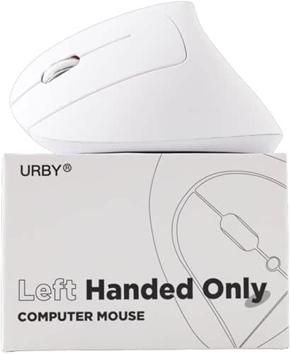 Urby Left Handed Mouse Wireless, Ergonomic, Vertical. Also As Left