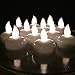 AGPtek® 12 pcs of LED Floating Waterproof Decoration Flameless Candle Tealight + 12 Battery Operated (Included), Perfect for Decoration of Birthday Parties/ Wedding Arrangements/ Thanksgiving/ Christmas/ Other Special Occasions - Warm White