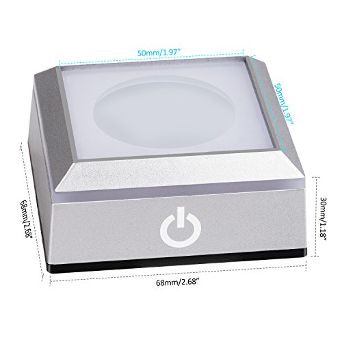 image for ERWEI LED Light Base Spherical Recess Show Crystal Ball Stand for 3D L