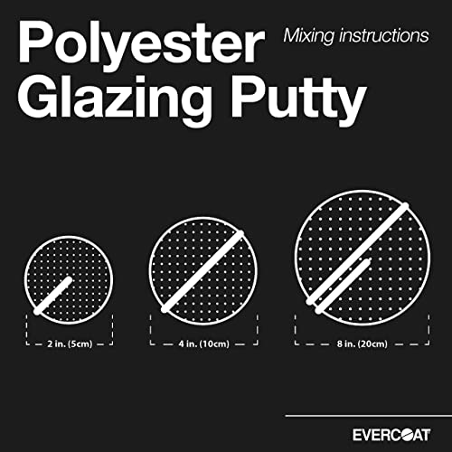Evercoat Polyester Glazing Putty For Galvanized Steel, Aluminum, Fiberglass & More - 20 Oz #TOP4