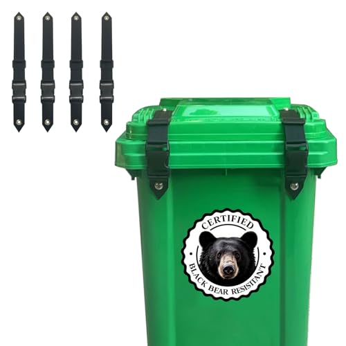 Trash Can Lock for Animals,Garbage Can Locks for Raccoon,Bear - 4Pk