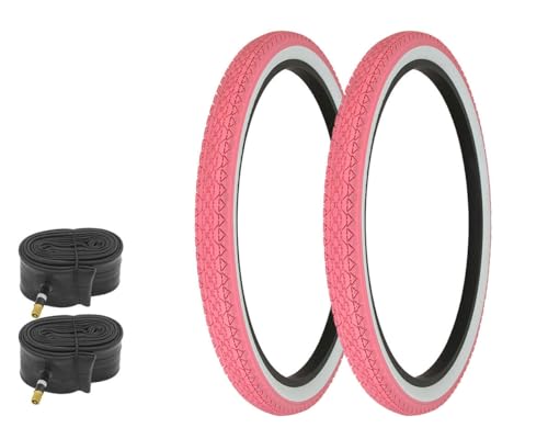 ALTALINE Pink/White Side Wall Tire