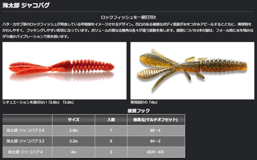 イッセイ海太郎(Issei Umitaro) ジャコバグ 3.2in #035 ケイムラレインボー 2枚目