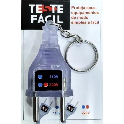 Identificador Portátil de Tensão Para Tomada 110v/220v Chaveiro Teste de Voltagem Profissional Efici