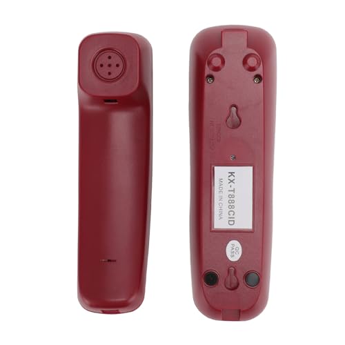 Wandtelefon mit Kabel, Desktop-Festnetztelefon mit Anruferkennung, Schnurgebundenes Wandtelefon mit HD-Display, Bequemen Tasten, Rutschfester Polsterung für das Heimbüro