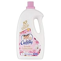 Cuddly Concentrate Liquid Fabric Softener Conditioner, Cherry Blossom, 1.9L 76 Washes, 10 Weeks of Fragrance, With Essential Oils
