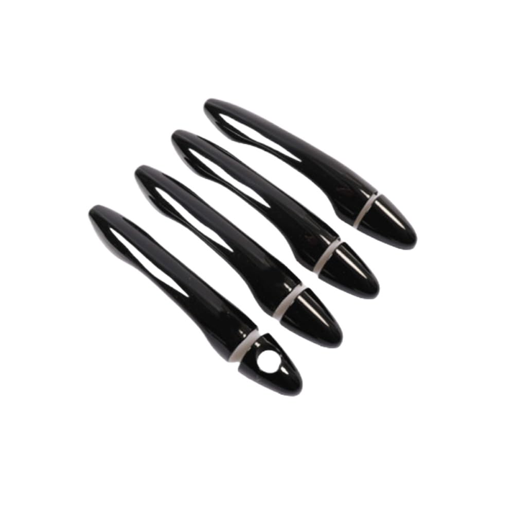 Hoping Car Door Handle Cover Trim Gloss Black Compatible with Optima K5 TF MK3 2011 2015(Handle 0 Button)
