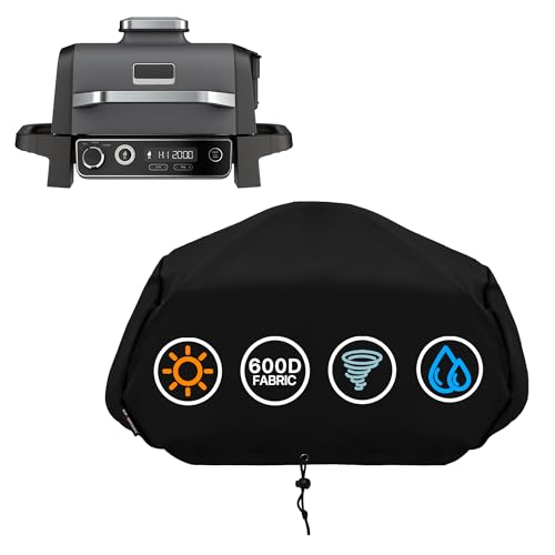 Suphomeware Grill Cover for Ninja OG700 Series Outdoor Grill Heavy Duty Woodfire BBQ Grill Accessories Waterproof Grill Cover Cpmpatible with Ninja Smoker Grill OG701 & OG751 Series etc.