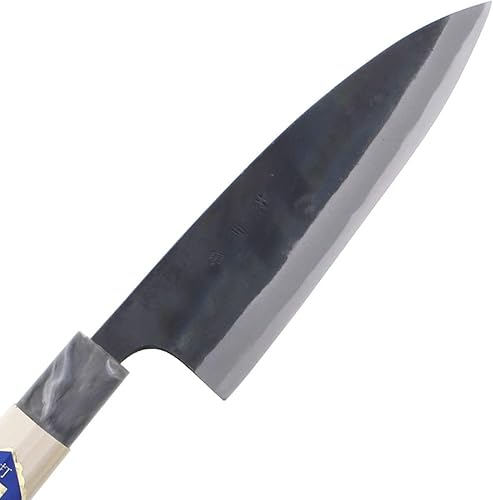 Miniatura 3 de Centro de distribución Tosa Hamono, cuchillo Tosa, Uchi negro, cuchillo Funayuki, acero blanco, No. 1 5.9 pulgadas (5.906 in)