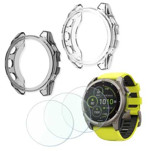 Film Garmin Fenix 8 51mm en verre trempé anti rayures protection écran transparente