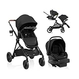 Evenflo Pivot Xpand NXT Travel System Featuring LiteMax NXT Infant Car Seat (Coal Black)