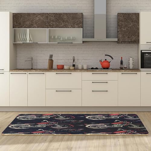 Tapete de cocina de 2 piezas lavable y absorbente para pasillo 3