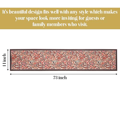 Image of Homerz Premium Runner for Dining Table, 13x72 inch Size, Smooth Velvet Fabric, Antiskid Backing (Gulbahar)