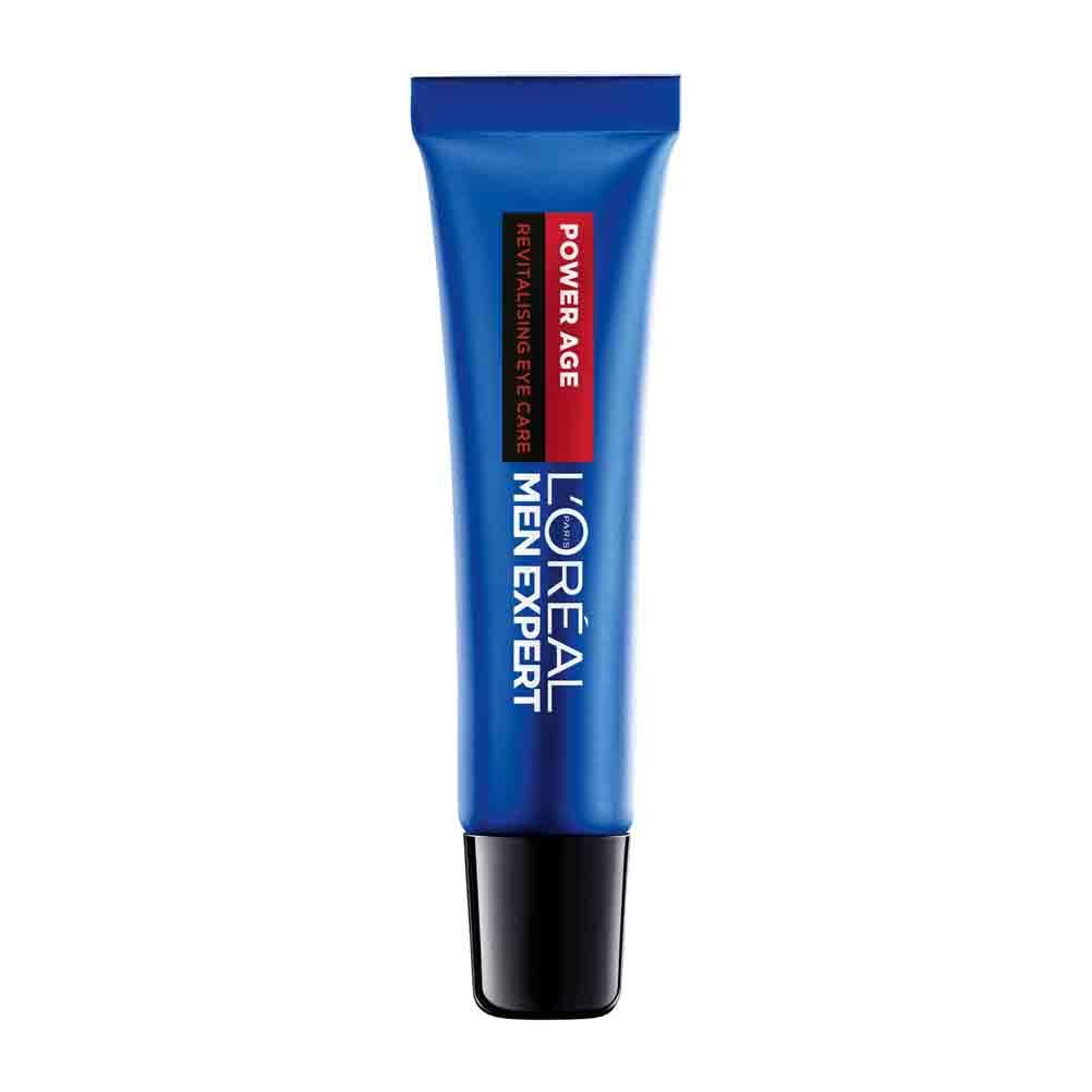 L'Oréal Men Expert Power Age, Eye Cream Powered by Hyaluronic Acid to Revitalise & Help Tackle Visible Signs of Ageing, Wrinkles & Eye Bags, 15ml