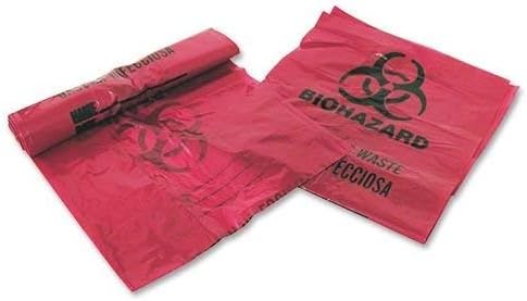 Medegen Infectious Waste Bags, 3 Gallon,14"x18-1/2", 200 Bags (MHM03EB086000)