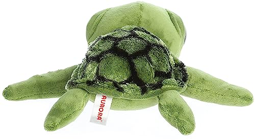 Aurora® Enchanting Dreamy Eyes™ Slide Sea Turtle Stuffed Animal - Captivating Gaze - Whimsical Charm - Green 10 Inches #TOP2