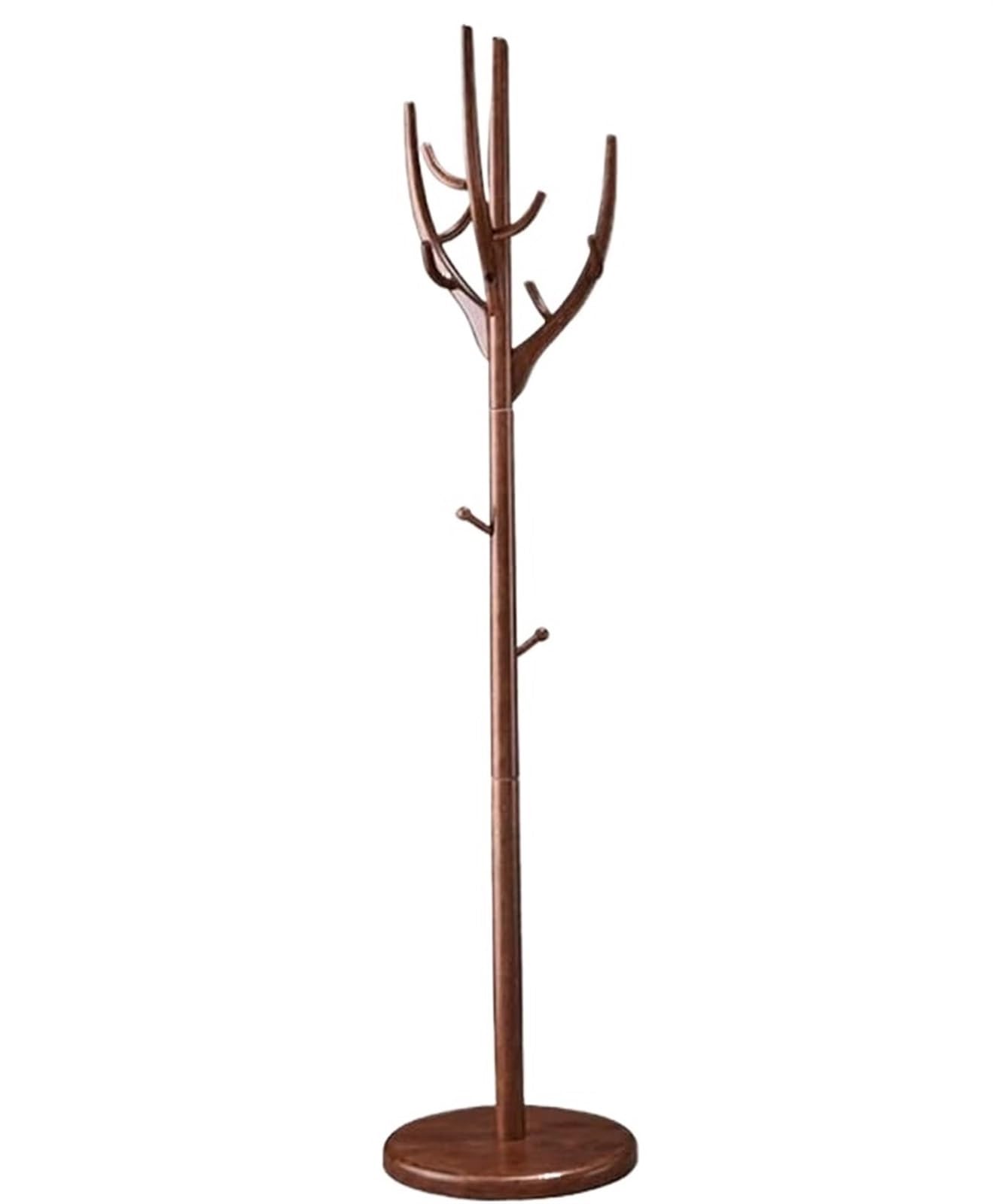 IWENZHKPA Coat Rack Solid Wood Coat Rack Free Standing Stand Heavy Duty Tree For Entryway Hall For Bedroom Freestanding