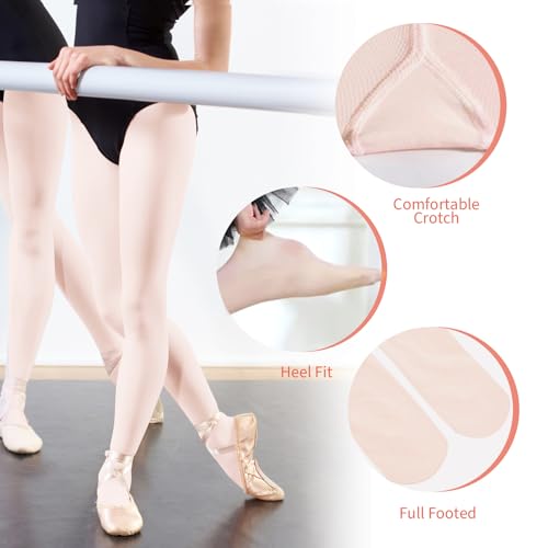 2Pcs Ballet Tights For Gils, Toddler Ballet Tights, Ballet Leotards Dance Outfit for Kids4