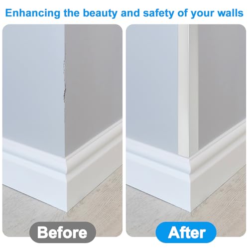 Image of 4Pack Aluminum Metal Corner Protector, 45″x 2″ Peel and Stick L Molding Corner Guards with 90 Angle, for Wall Door Frame Cabinet Furniture Baseboard Protection and Decoration (Silver)