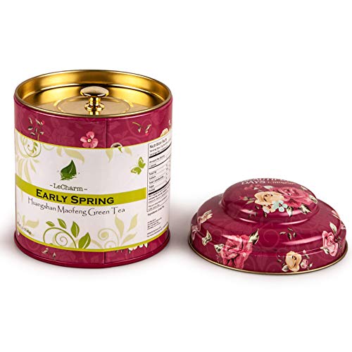 LeCharm Green Tea Loose Leaf Huangshan Maofeng Premium Quality Hot Tea 65g/2.3 oz