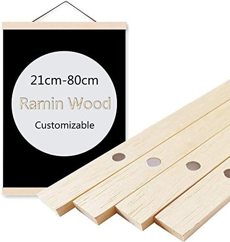 AlexArt Wood Magnetic Photo Frame DIY Poster Hanger for Canvas Painting Frame Home Decor Wall Art Many Sizes-31.5inch