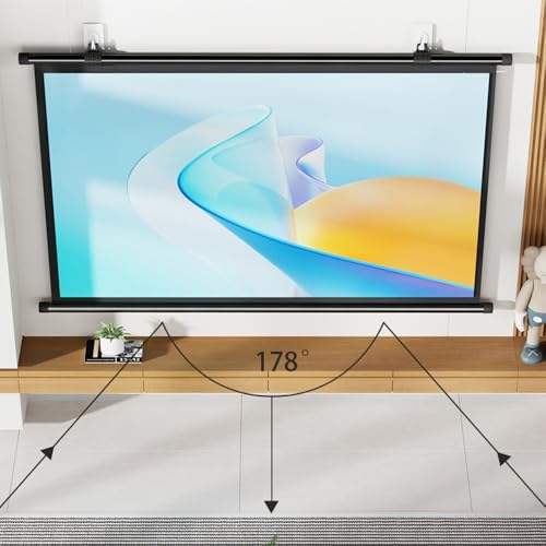 Pantalla de proyector 72" 16:9 para cine en casa miniatura 4