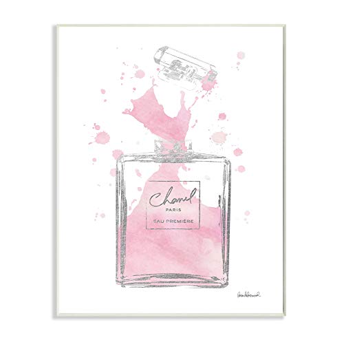 Stupell Industries Fashioner Pink Silver Perfume Watercolor, Design by Artist Amanda Greenwood Wall Art, 13 x 19, Wood Plaque Stupell Industries Fashioner Pink Silver Perfume Watercolor, Design by Artist Amanda Greenwood Wall Art, 13 x 19, Wood Plaque