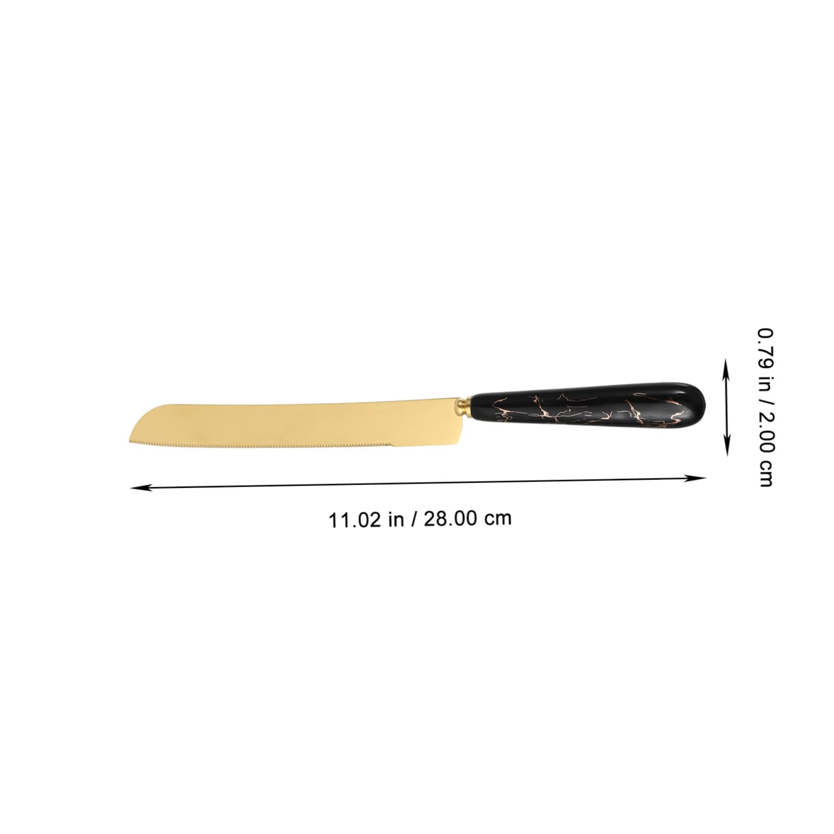 Spatule à Gâteau et Coupe-pizza en Acier Inoxydable 2 Pièces Noir Doré, Ustensiles Cuisine Ergonomiques Antidérapants pour Pâtisserie et Découpe, Ensemble Présent Élégant