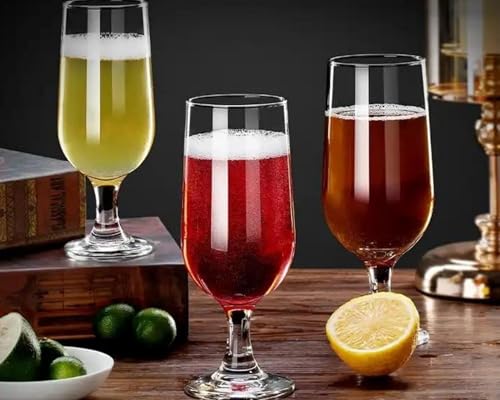 Kit 6 Taças De Cerveja Multiuso 300ml Original Vidro Resistente Premium Chopp/Drinks/Sobremesas Buff