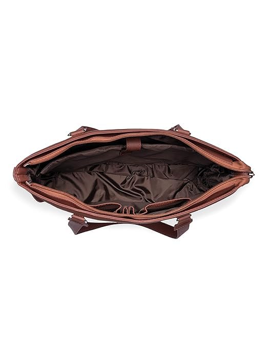 Image of Stylish Tote Bags for Office Use | Laptop Bag 15.6 inch | Purse for Women | Vegan Leather Handbag | Daily & Travel Use |