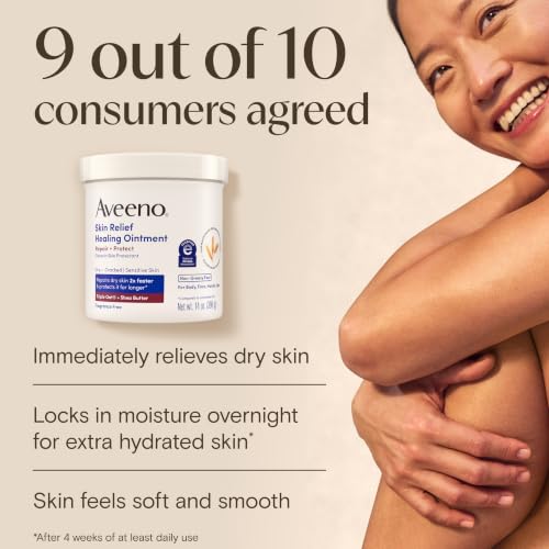 Image of Aveeno Skin Relief Healing Ointment, Fragrance-Free, 14 oz Jar