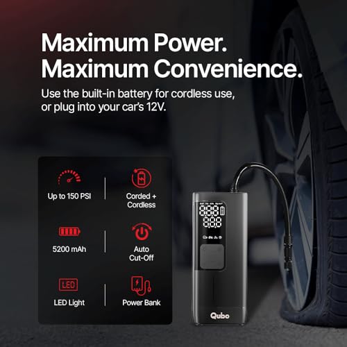 Qubo Digital Tyre Inflator MAX 150 PSI - Image 4