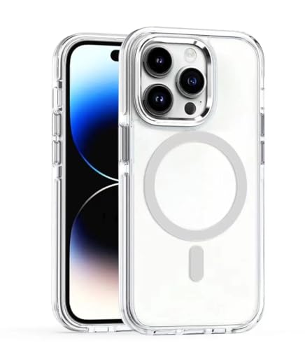 Chargement sans fil magnétique iPhone 12 coque transparente antichoc en silicone