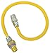 Brasscraft Gas Connector Coated Stainless Steel 36 " 1/2 " Mip X 1/2 " Mip 1/4 " Id. Use With Dryer/
