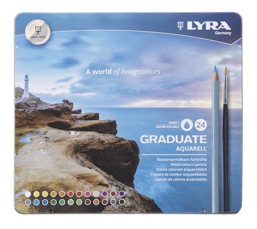 LYRA Graduate Aquarell crayons de couleur aquarellables pour vos moments de détente créative