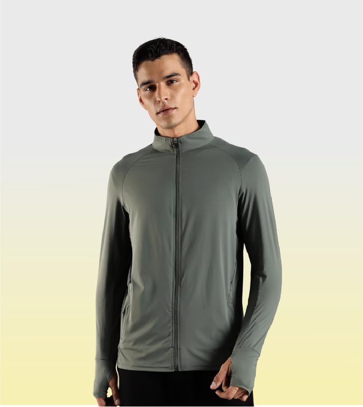 Image of Sunscreen Jacket ICE Pro - UPF 50+ Cooling Jacket for Men & Women | Cool Rush Pro Tech, UV Protection, Breathable, Sweat-Wicking, Anti-Microbial, Lightweight Sun Hoodie for Outdoor Sports & Travel