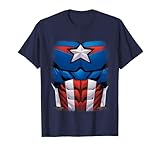 Marvel Captain America Animated Avengers Halloween Costume T-Shirt