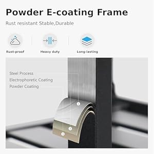 PHI VILLA 37" Metal Steel Slat Patio Dining Table Square Backyard Bistro Table Outdoor Furniture Garden Table, 1.57” Umbrella Hole, Black PHI VILLA 37 Metal Steel Slat Patio Dining Table Square Backyard Bistro Table Outdoor Furniture Garden Table 157 Umbrella Hole Black