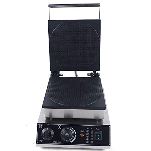 LYNICESHOP Egg Roll Machine, 1750W110v Commercial Nonstick Electric Dutch Stroopwafels Baker Maker Machine Electric Waffle Iron, Temperature and Time Control, Temp 50~300? for Restaurant