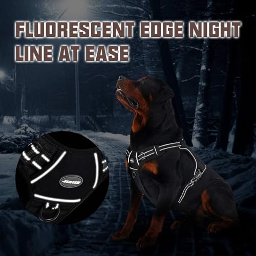 Image of AUROTH Dog Harness for Large Dogs, No Pull Tactical Dog Vest Heavy Duty