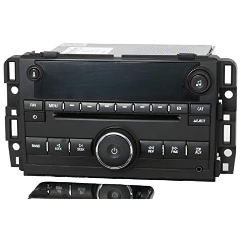 1 Factory Radio AM FM CD Auxiliary Input Bluetooth Radio Compatible with 2007-2009 Chevy GMC Truck 25799567 Cover