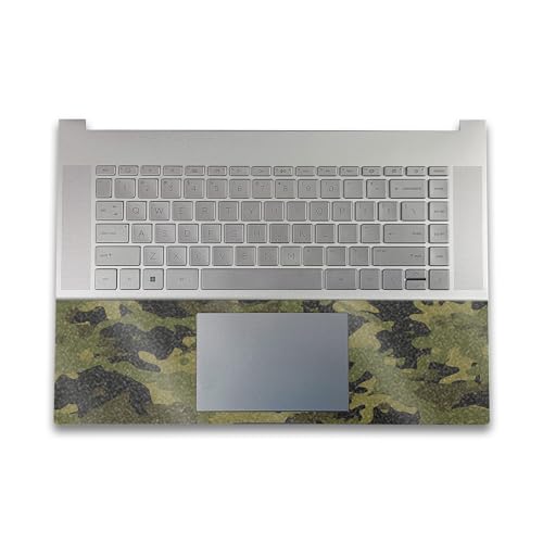 Image of Glossy Glitter Gaming Skin Compatible with HP Envy x360 16 inch (2023) - Green Camouflage - Premium 3M Vinyl Protective Wrap Decal Cover - Easy to Apply | Crafted in The USA by MightySkins