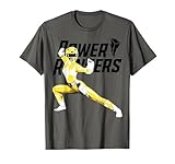 Power Rangers Yellow Ranger Karate Action Pose Logo T-Shirt