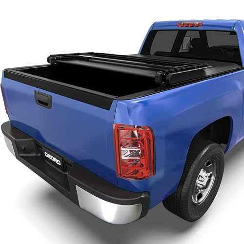 Image of OEDRO Soft Tri-Folding Tonneau Cover for 2007-2013 Chevy Silverado 5.8ft