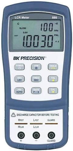 BK Precision 880 Dual Display Handheld LCR Meter, 40,000 Count, 100 kHz