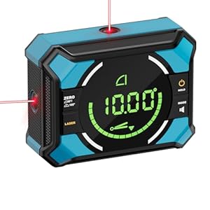 Laser Level with Digital Angle Finder – 3 in 1 Lazer Leveler Tool Digital Angle Gauge Wall Laser Level for Hanging Frames & Picture, Diy Project