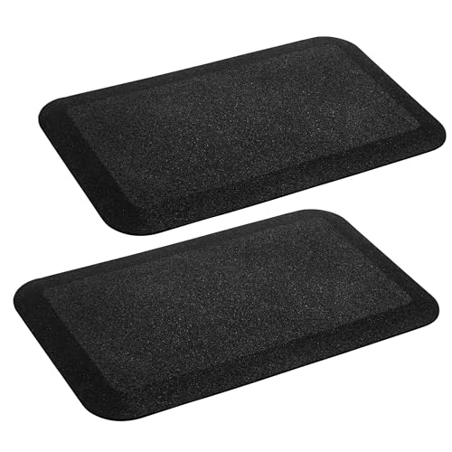 Playsafer Protector de goma de seguridad para parque infantil para columpios y toboganes, 1 pulgada de grosor x 24 pulgadas de ancho x 40 pulgadas de largo (paquete de 2, negro)