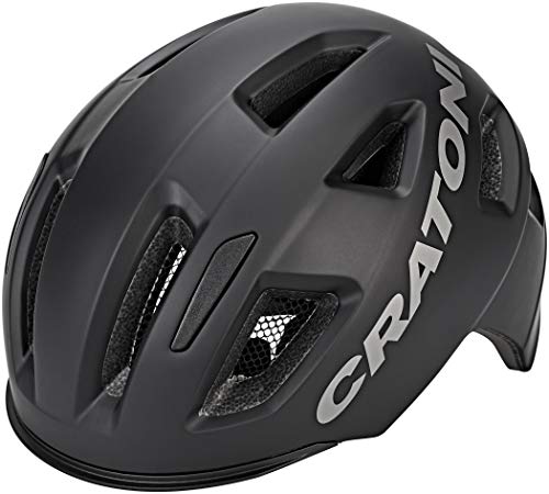 Cratoni Unisex – Erwachsene C-Pure (City) Fahrradhelm, Schwarz, One Size